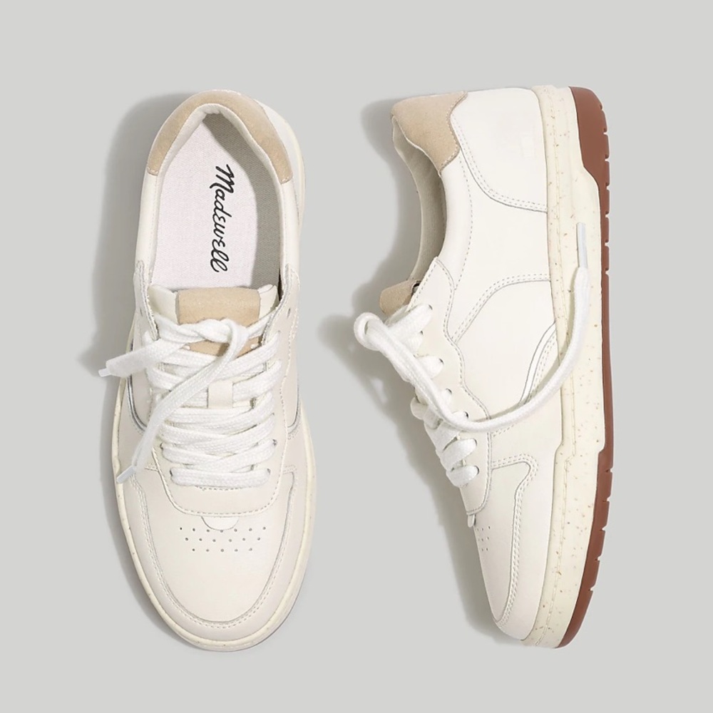 Madewell Court Sneaker in White Leather